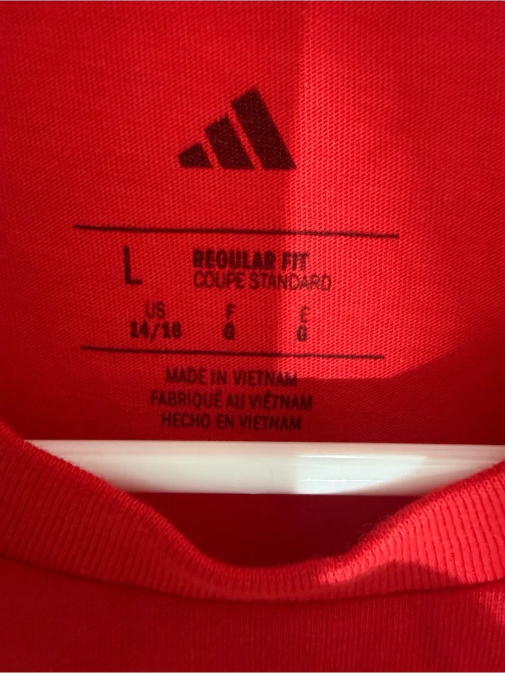 adidas Red Short-Sleeve Baseball Graphic Tee